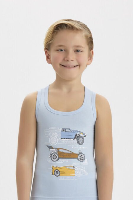 Майка Baykar Renkli 2662 Блакитний