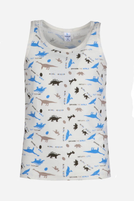 Майка Baykar Динозавр 2096 Молочный